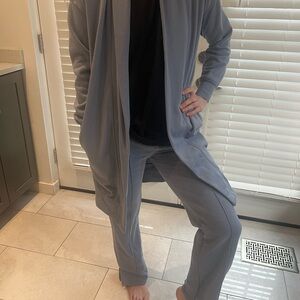 Soft Blue Normcore Casual Loungewear Set XS